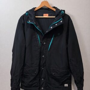 Lee Dark Jacket with Blue Highlights